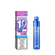 Elf Bar Plus 12 in Blueberry Sour Raspberry – long-lasting rechargeable vape with up to 12,000 puffs and smooth MTL performance.